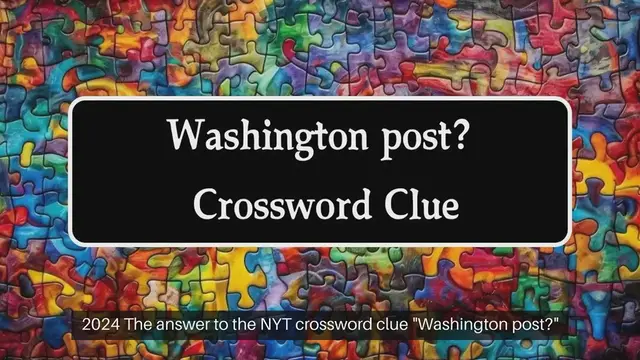 Video thumbnail for Washington post? NYT Crossword Clue