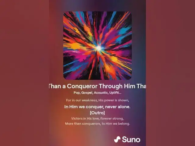 Video thumbnail for I Am More Than a Conqueror Through Him That Loved Me