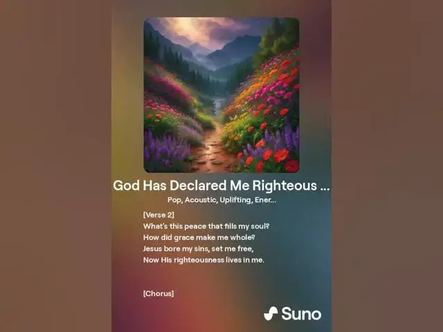 Video thumbnail for God Has Declared Me Righteous in Jesus Christ #christiansongs