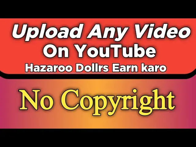 Video thumbnail for Upload Any Video On YouTube | Earn Money | Monetize Your Channel | Copy Paste YouTube Work