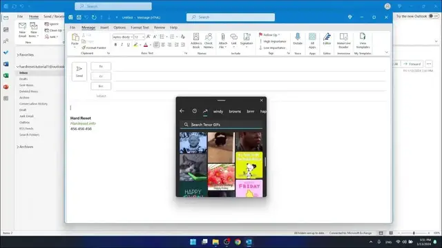 Video thumbnail for How to Add a GIF in Outlook Email
