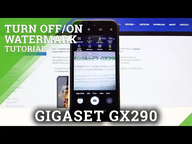 Video thumbnail for How to Show Camera Watermark in Gigaset GX290 – Switch Off/On Camera Watermark