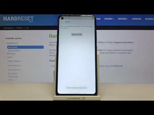 'Video thumbnail for How to Reset Network Preferences in NOKIA 3.4 – Set Up Network Settings'