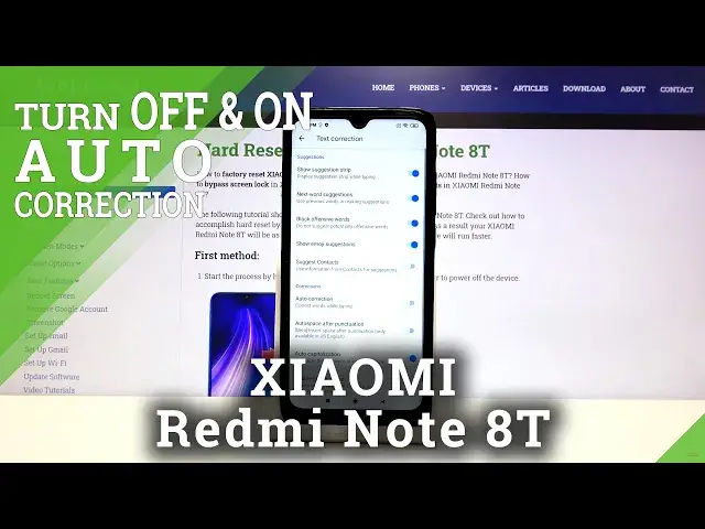 'Video thumbnail for How to Enter Text Correction Options on XIAOMI Redmi Note 8T - Input Features'