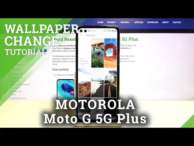 'Video thumbnail for How to Change Wallpaper in Motorola Moto G 5G Plus- Set Up Display Photo'