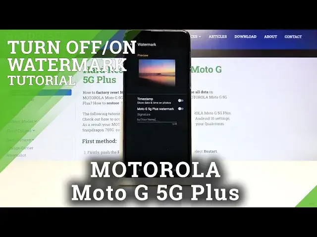 'Video thumbnail for How to Manage Camera Watermark in Motorola Moto G 5G Plus- Enable Watermark'