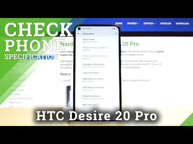 'Video thumbnail for How to Check Phone Specifications in HTC Desire 20 Pro – Locate Device Info'