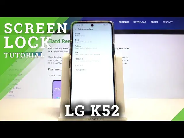 'Video thumbnail for LG K52 Screen Lock – Change Lock Method'