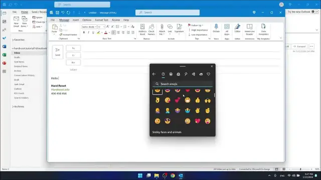 'Video thumbnail for How to Add Emojis to Your Outlook Emails'