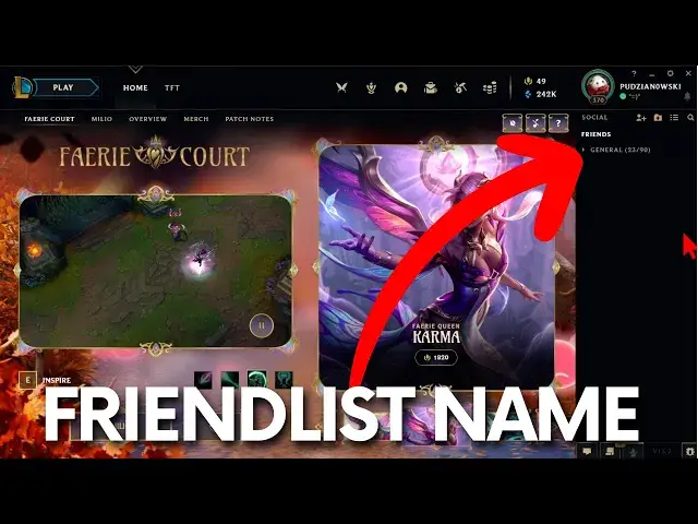 Video thumbnail for How to Rename Friend List in League of Legends - Change Friendlist Name