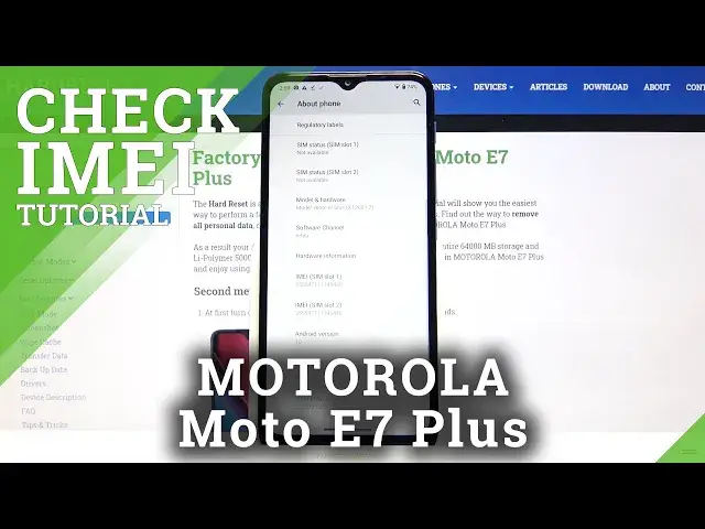'Video thumbnail for How to Check IMEI & SN in Motorola Moto E7 Plus – Discover IMEI Status'
