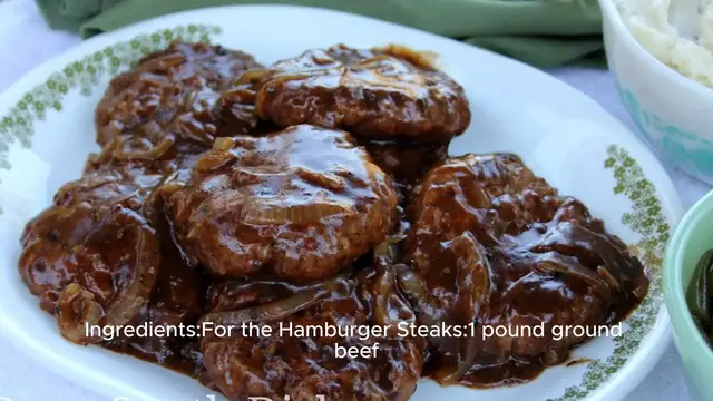 Video thumbnail for Hamburger steak recipe