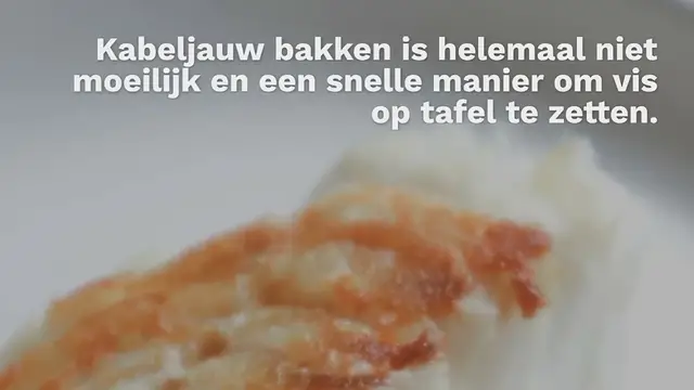 Video thumbnail for Kabeljauw bakken