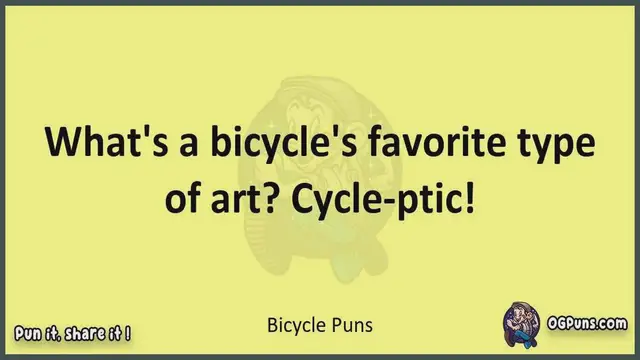 Video thumbnail for Bicycle - Jokes, Puns, Wordplays, and Laughter