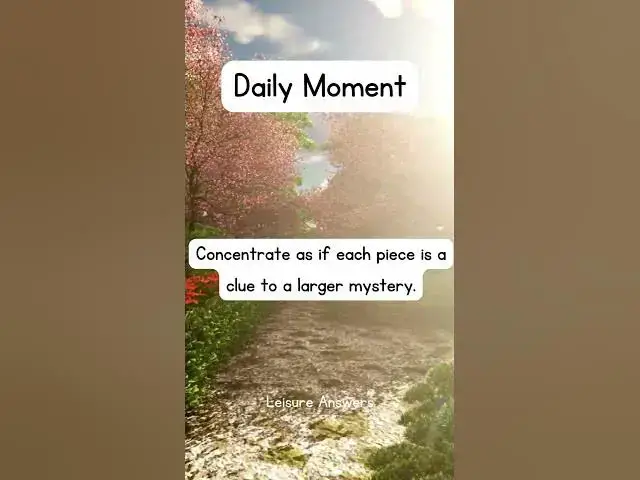 'Video thumbnail for Be Engrossed by Puzzle Solving #shorts #motivation #leisure #inspirational #wellness #wellbeing'
