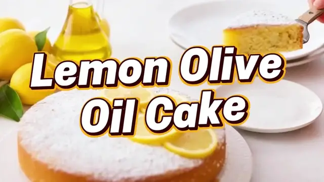 Video thumbnail for Moist Lemon Olive Oil Cake (Super Easy & Zesty!)