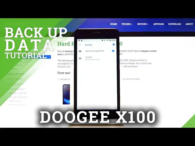 'Video thumbnail for How to Enable Google Backup in DOOGEE X100 – Backup Data'