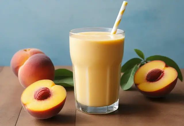 Video thumbnail for Peach Mango Smoothie