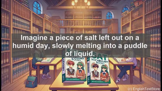 Video thumbnail for 5000 Must Know SAT Vocabulary - Deliquesce: The Science of Solids Turning Liquid