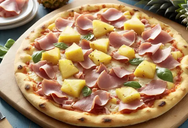 Video thumbnail for Pineapple and Ham Pizza