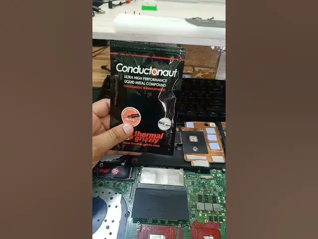 Video thumbnail for Liquid metal thermal paste safety #laptop #thermal_paste paste  #gaming
