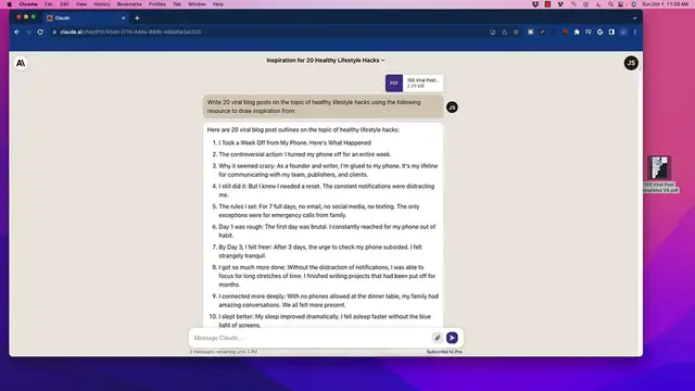 Video thumbnail for How To Use AI To Write 100 Viral Social Media Posts - In Seconds! (AI)