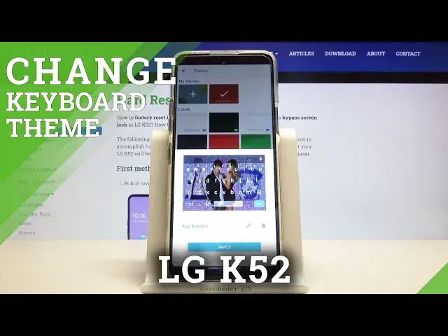 'Video thumbnail for How to Customize Keyboard Theme on LG K52 – Theme using Photo'