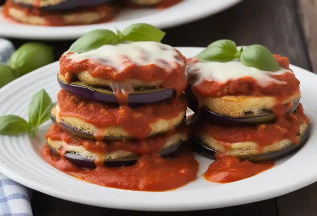 Video thumbnail for Eggplant Parmesan Stacks