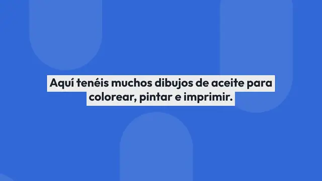 Video thumbnail for Dibujos de aceite para colorear