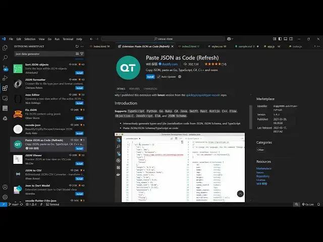 Video thumbnail for Turn JSON into Working Code of Any Language Instantly — Just Paste in VS Code!