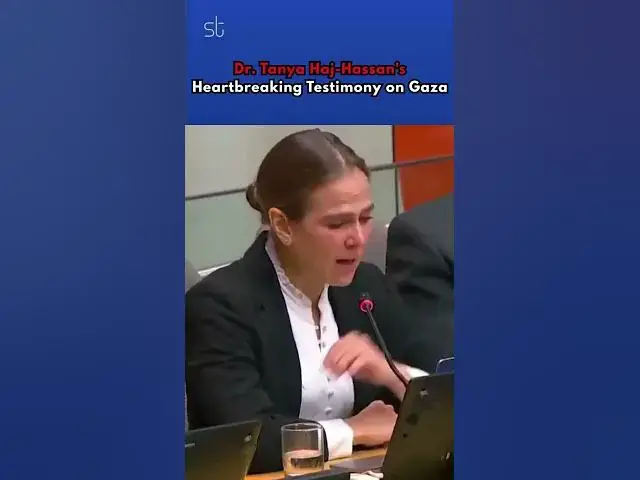 'Video thumbnail for Dr. Tanya Haj-Hassan's Heartbreaking Testimony on Gaza'