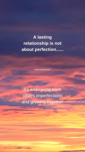 'Video thumbnail for Relationships are not about perfection....'