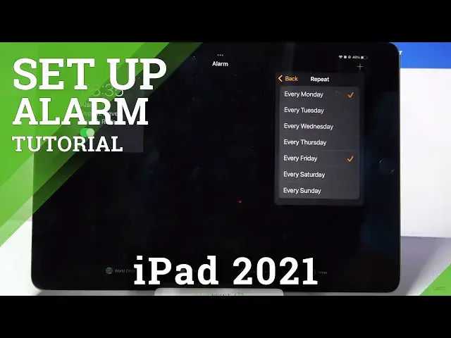 'Video thumbnail for How to Set Up Alarm Clock on iPad 2021 – Schedule Alarms'