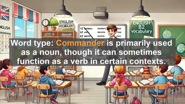 Video thumbnail for 1500 Must Know CEFR B2 Vocabulary - Commander: Exploring Leadership and Authority in English