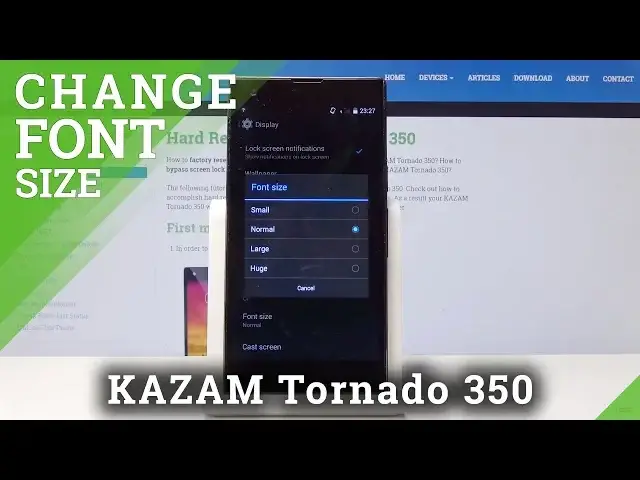 'Video thumbnail for How to Change Font Size in KAZAM Tornado 350 - Font Style Update'