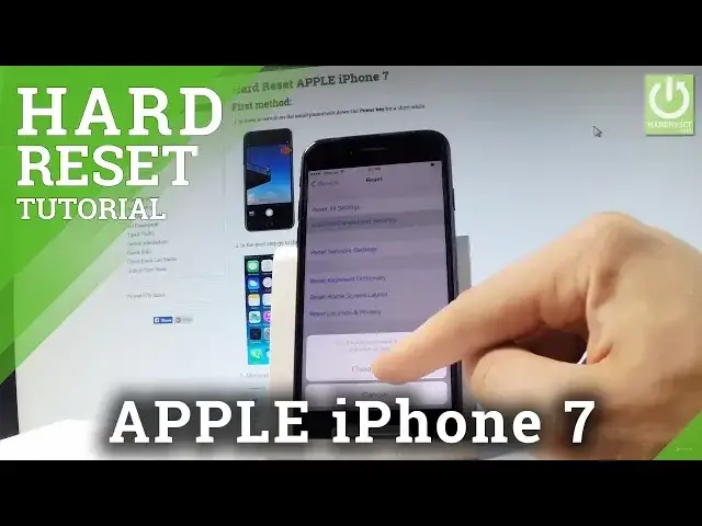 'Video thumbnail for How to Hard Reset APPLE iPhone 7 - Restore iOS / Factory Reset'