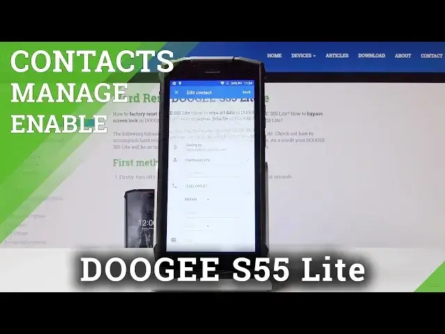 'Video thumbnail for How to Manage Contacts in DOOGEE S55 Lite - Add Contact Photo'