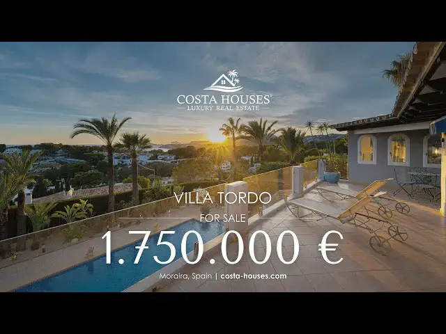 'Video thumbnail for Villa Tordo: Espectacular Villa de Lujo con Vistas al Mar cerca de la Playa del Portet, Moraira'