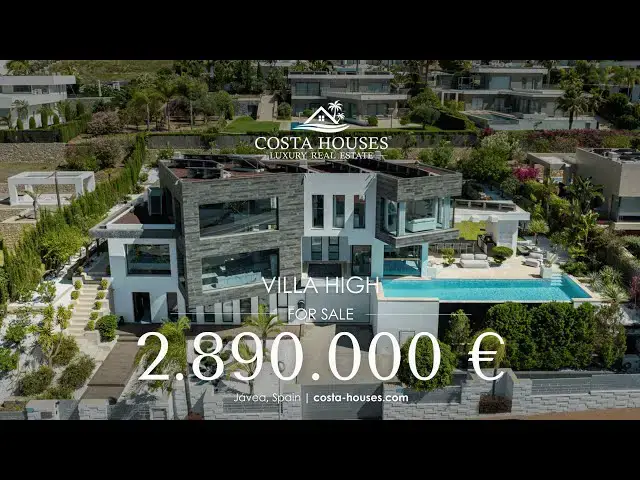 'Video thumbnail for VILLA HIGH - Venta MODERNA VILLA CON VISTAS AL MAR EN RESIDENCIAL DE LUJO EN JAVEA, MONTE OLIMPO'