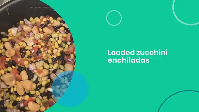Video thumbnail for Loaded zucchini enchiladas with grated cheese
