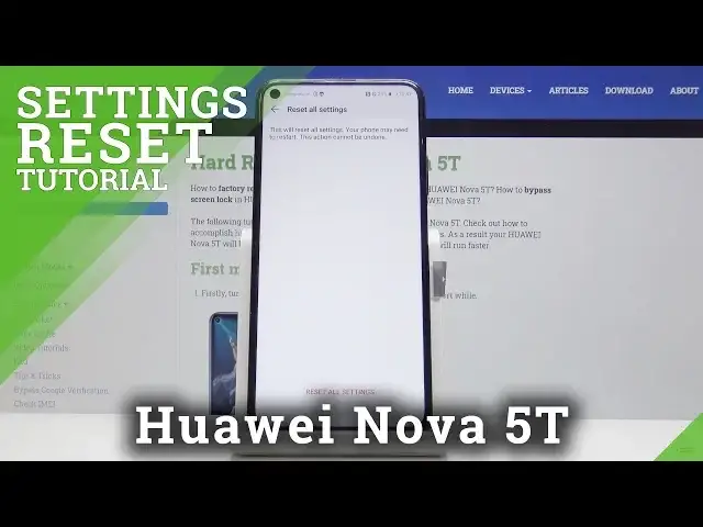 'Video thumbnail for How to Reset Settings in HUAWEI Nova 5T'