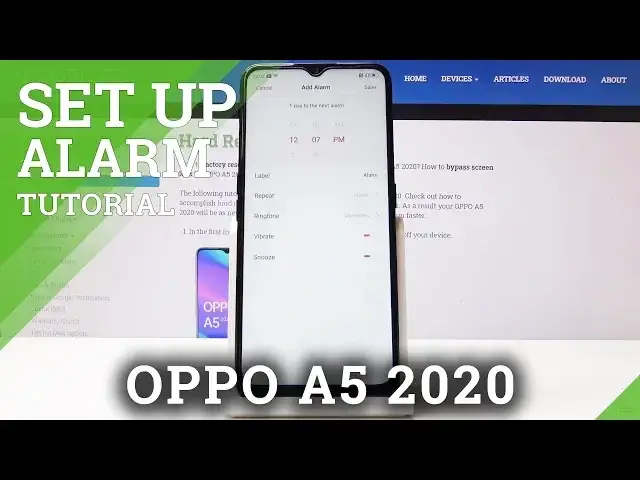 'Video thumbnail for How to Set Up Alarm in OPPO A5 2020 - Set Up Alert'