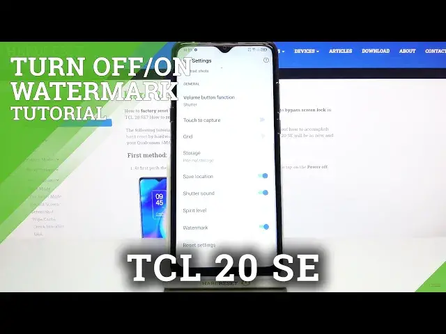 Video thumbnail for How to Add Camera Watermark in TCL 20 SE – Add / Remove Watermark