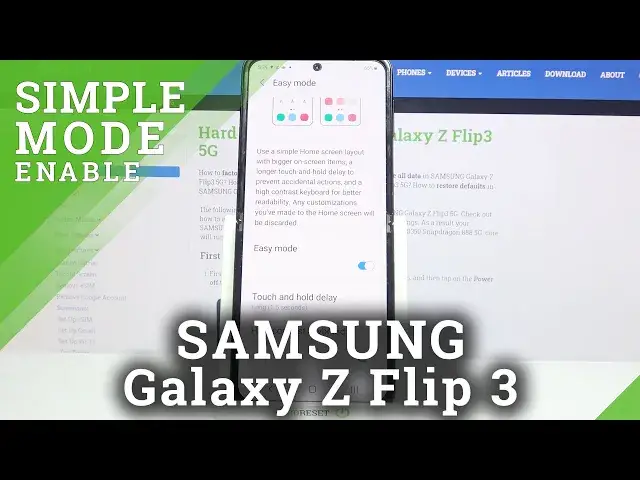 'Video thumbnail for How to Turn On Easy Mode on SAMSUNG Galaxy Z Flip 3 – Simple Mode Activation'
