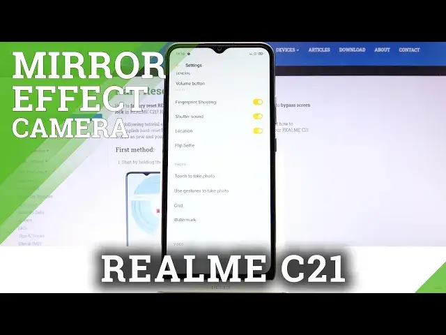 'Video thumbnail for How to Turn on Camera Mirror Effect in REALME C21 – Font Camera Settings'