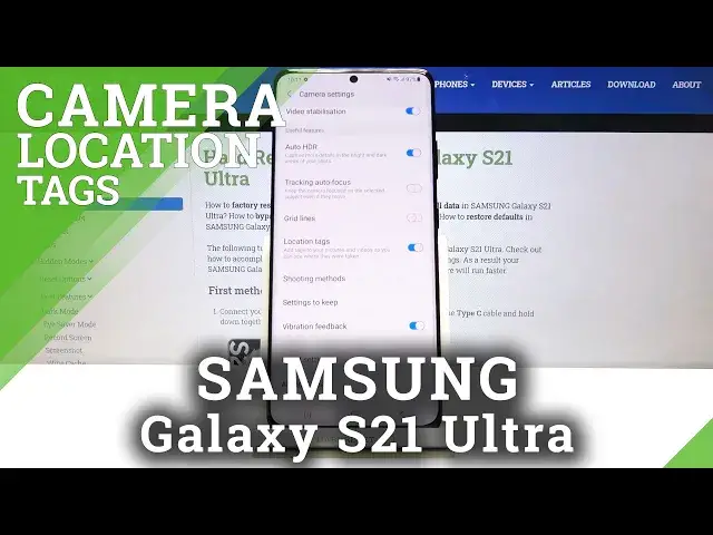 'Video thumbnail for How to Turn On Camera Location Tags on SAMSUNG Galaxy S21 Ultra – Allow Camera to Tracking Location'