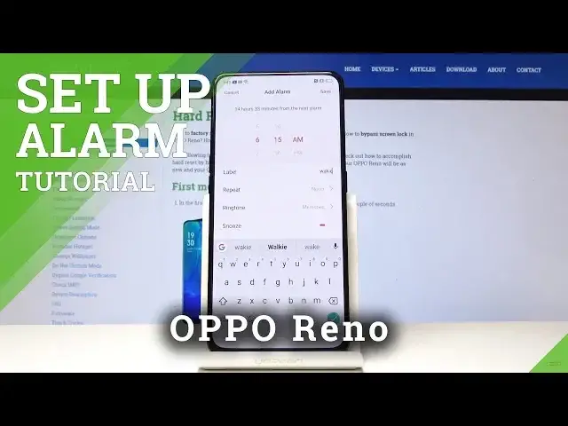 Video thumbnail for How to Set Up Alarm in OPPO Reno - Set Up Alert in OPPO