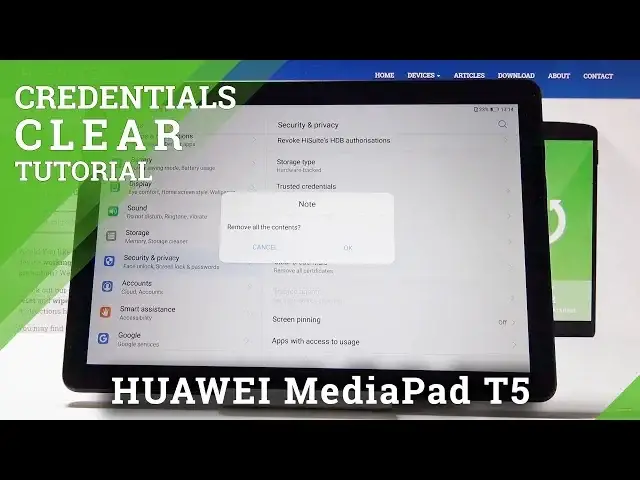 'Video thumbnail for How to Remove All Licenses in HUAWEI MediaPad T5 - Clear Credentials'