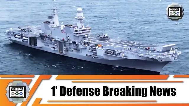 'Video thumbnail for Italian Navy aircraft carrier Cavour completes operational sea trials with F-35B fighter aircraft'