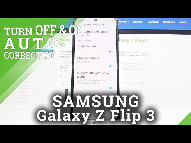 'Video thumbnail for How to Enter Text Correction Options on SAMSUNG Galaxy Z Flip 3 – Open Keyboard Settings'